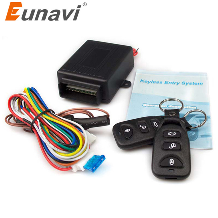 12V Universal Car Auto Remote Central Kit Door Lock Locking Vehicle Keyless Entry System with 2 Remote Control
