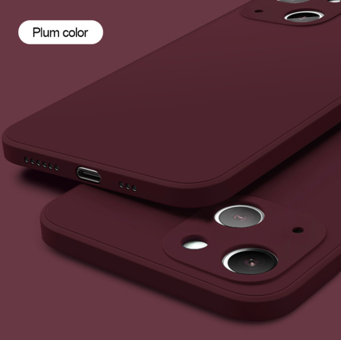 1PC NEW Square Liquid Silicone Phone Case For iPhone 11 12 13 14 15 Pro Max X XS Max XR 14 15 Plus Full Protection Cover