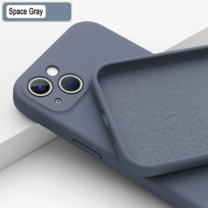 1PC NEW Square Liquid Silicone Phone Case For iPhone 11 12 13 14 15 Pro Max X XS Max XR 14Pro 15Plus Full Protection Cover