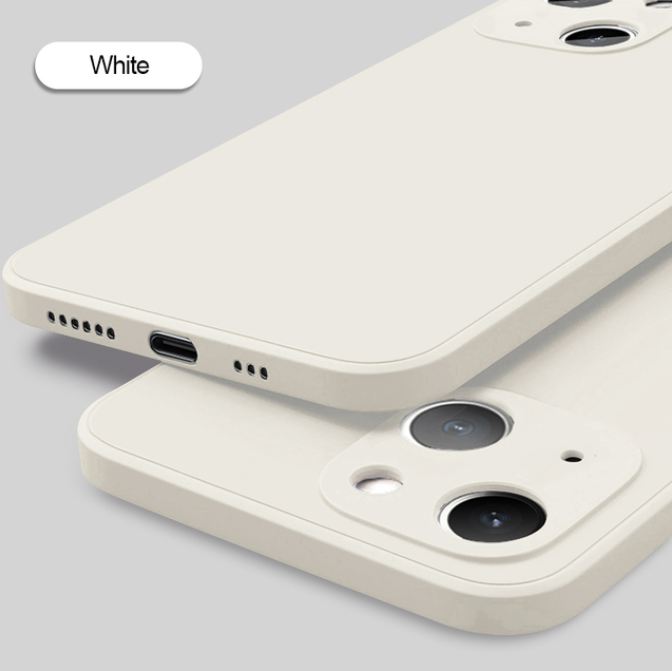 1PC NEW Square Liquid Silicone Phone Case For iPhone 11 12 13 14 15 Pro Max X XS Max XR 14 15 Plus Full Protection Cover
