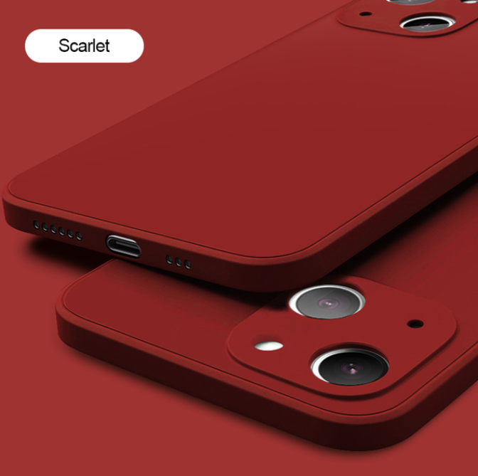 1PC NEW Square Liquid Silicone Phone Case For iPhone 11 12 13 14 15 Pro Max X XS Max XR 14 15 Plus Full Protection Cover