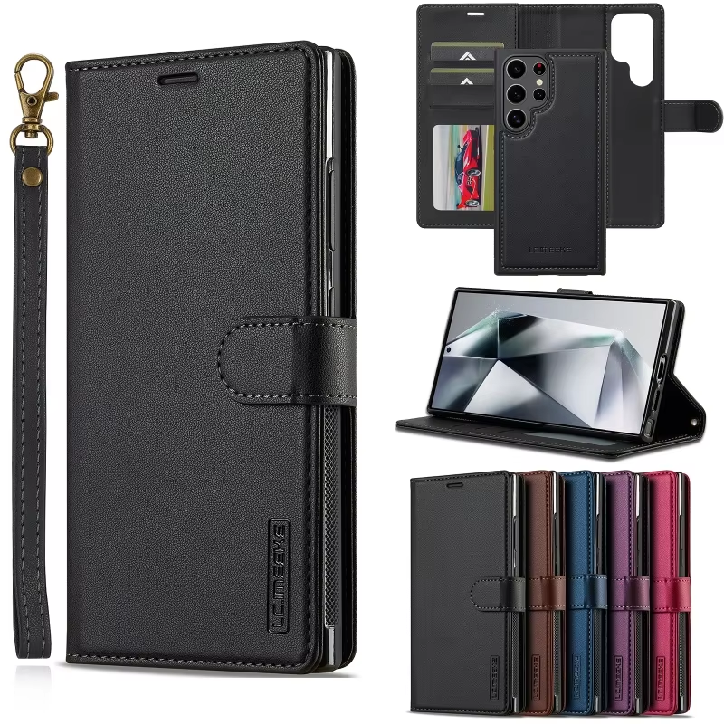 2 in 1 Removable Flip Leather Case For Samsung Galaxy A17 A56 A36 A16 A55 A54 A35 A34 A15 A14 Magnetic Wallet Card Cover