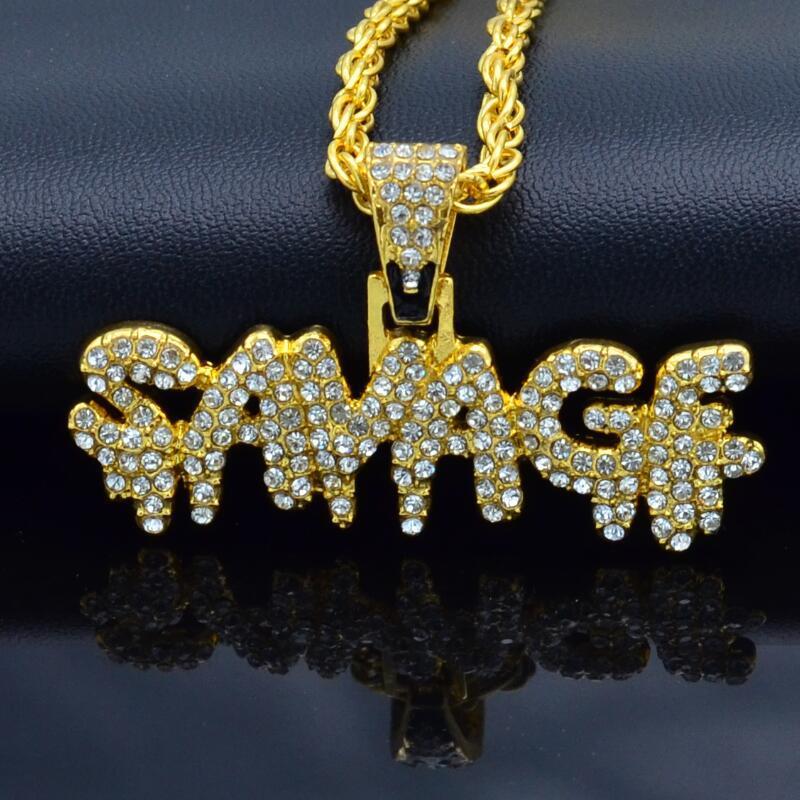 hiphop street handmade diamond pendant hiphop necklace for men and women personality jewelry