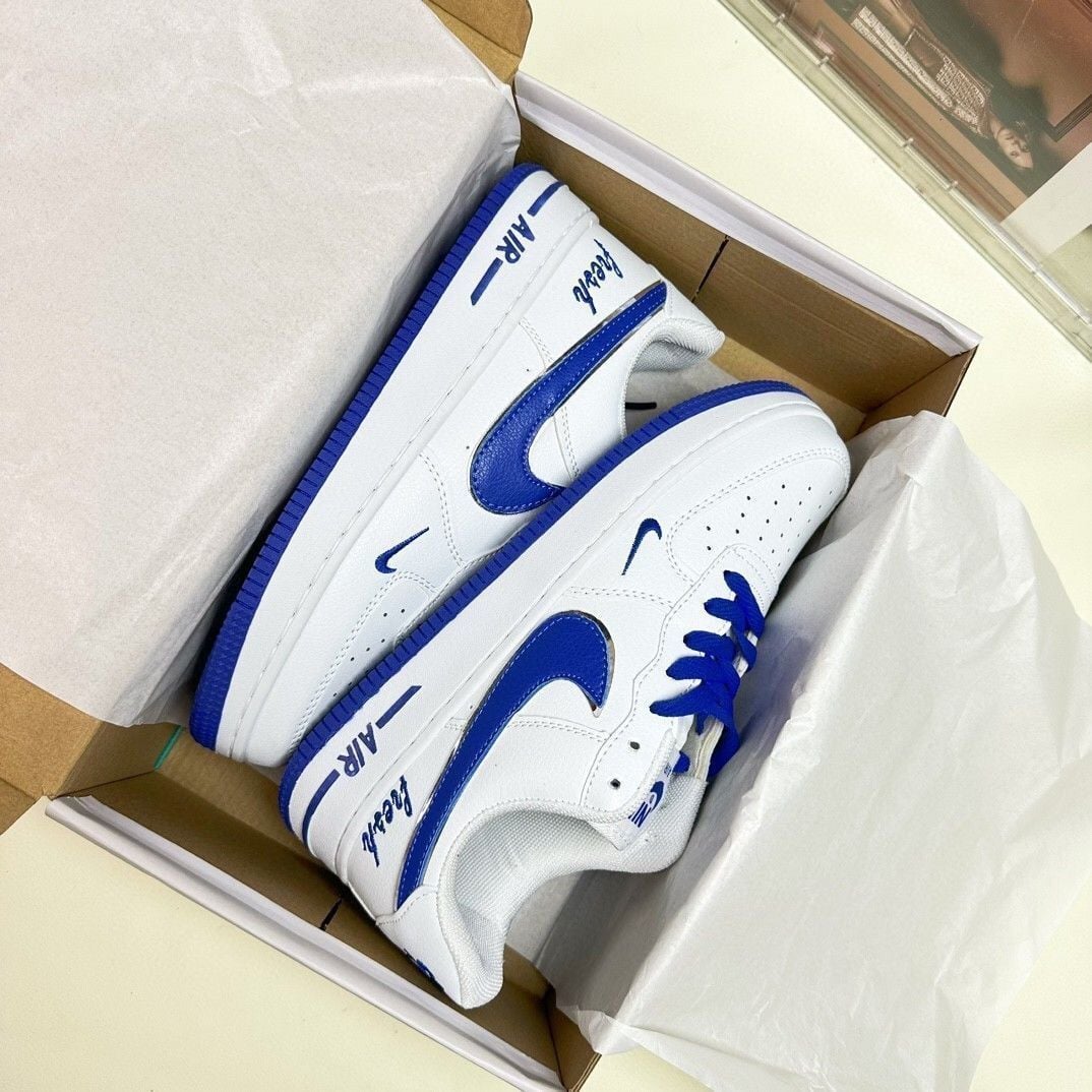 Spring and autumn explosive trend AF1 Air Force One double hook silver retro casual low top INSTAGRAM campus couple aj sneakers