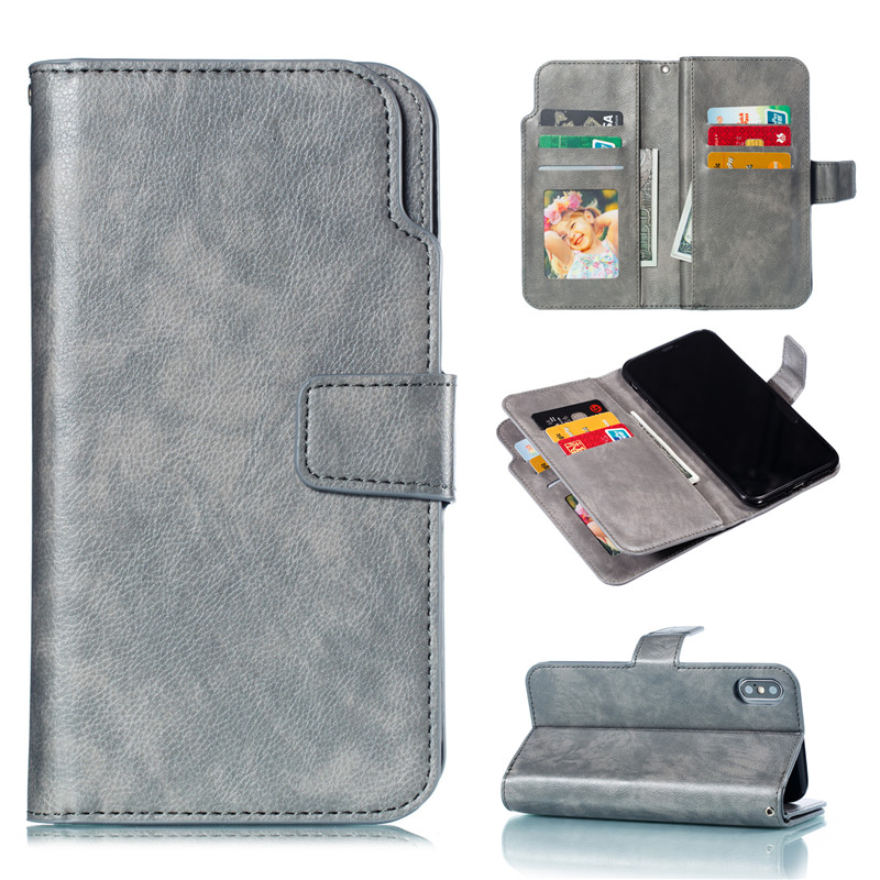 Luxury Leather Case For iPhone 5 SE 5s 6 6s 7 8 Plus 12 Mini 11 Pro X XR XS Max Wallet Flip Card Cover Phone Bag Coque Etui
