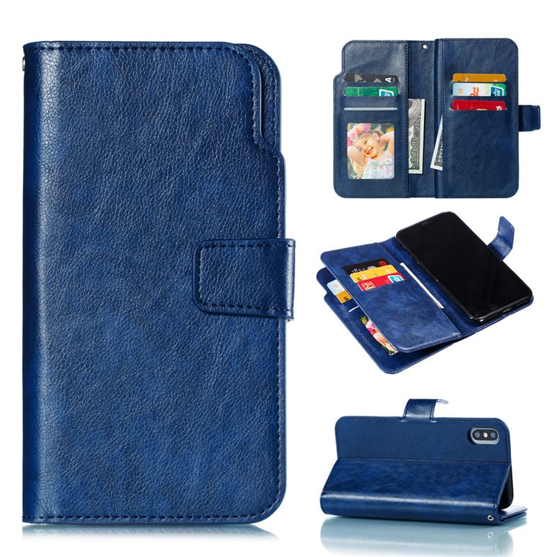 Luxury Leather Case For iPhone 5 SE 5s 6 6s 7 8 Plus 12 Mini 11 Pro X XR XS Max Wallet Flip Card Cover Phone Bag Coque Etui