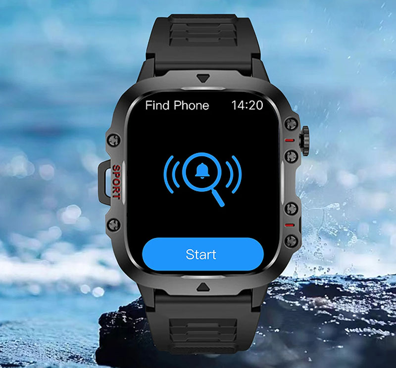 2026 NEW Rugged Sport Smart Watch 1.83" HD Screen for Android IOS Fitness Tracker Watches Bluetooth Call Smartwatch Gift Men
