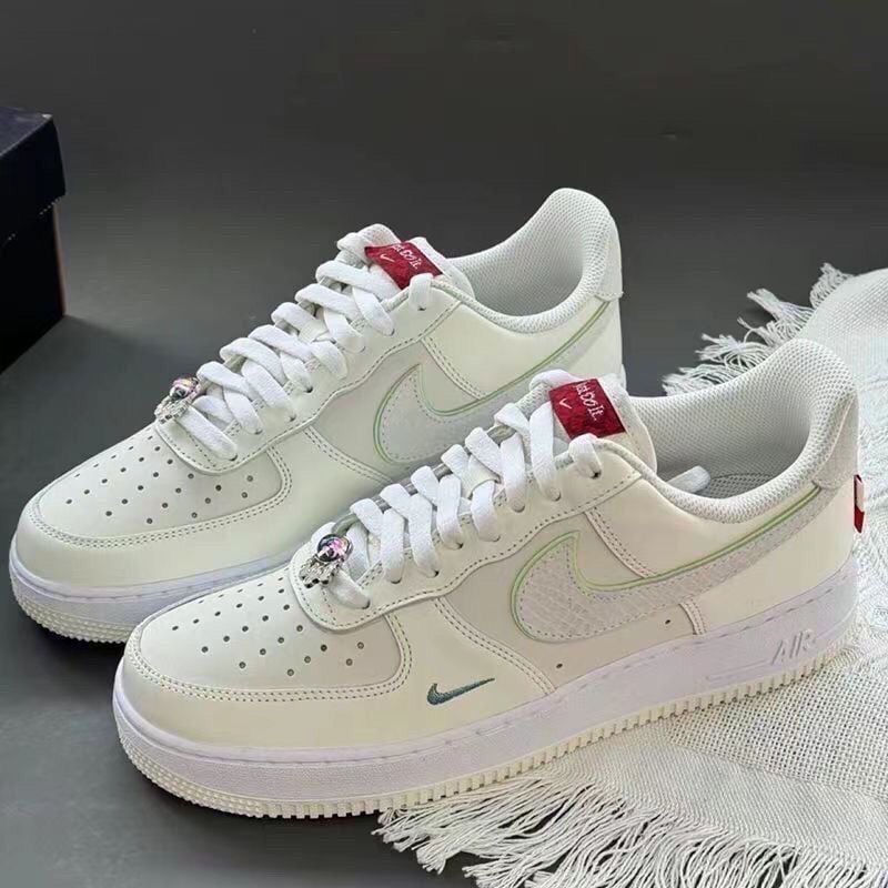 Spring and autumn explosive trend AF1 Air Force One double hook silver retro casual low top INSTAGRAM campus couple aj sneakers