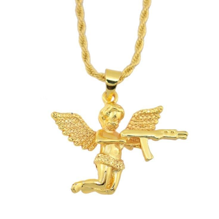 hiphop street handmade diamond pendant hiphop necklace for men and women personality jewelry