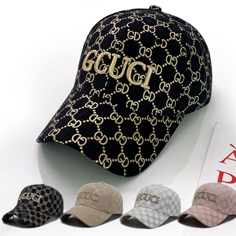 Gucci hat women's and men's Korean fashion summer versatile baseball cap fashion student net red sunscreen face protection hat