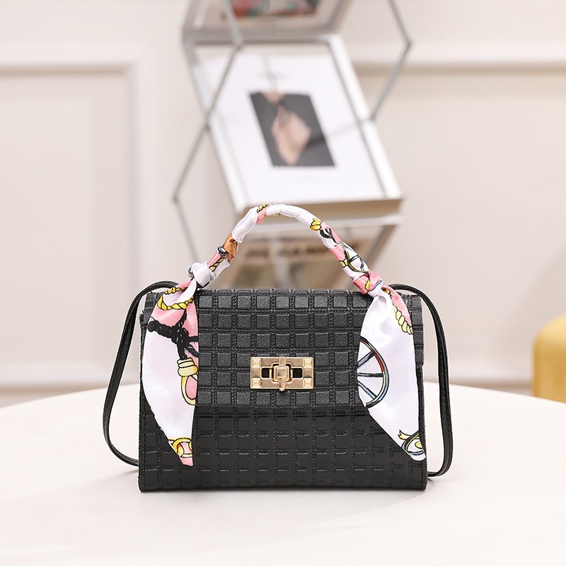 New style handbags - bags for mobile phones, checkered silk scarf bags, single shoulder bags, women's cross-body bags