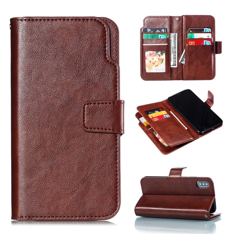 Luxury Leather Case For iPhone 5 SE 5s 6 6s 7 8 Plus 12 Mini 11 Pro X XR XS Max Wallet Flip Card Cover Phone Bag Coque Etui