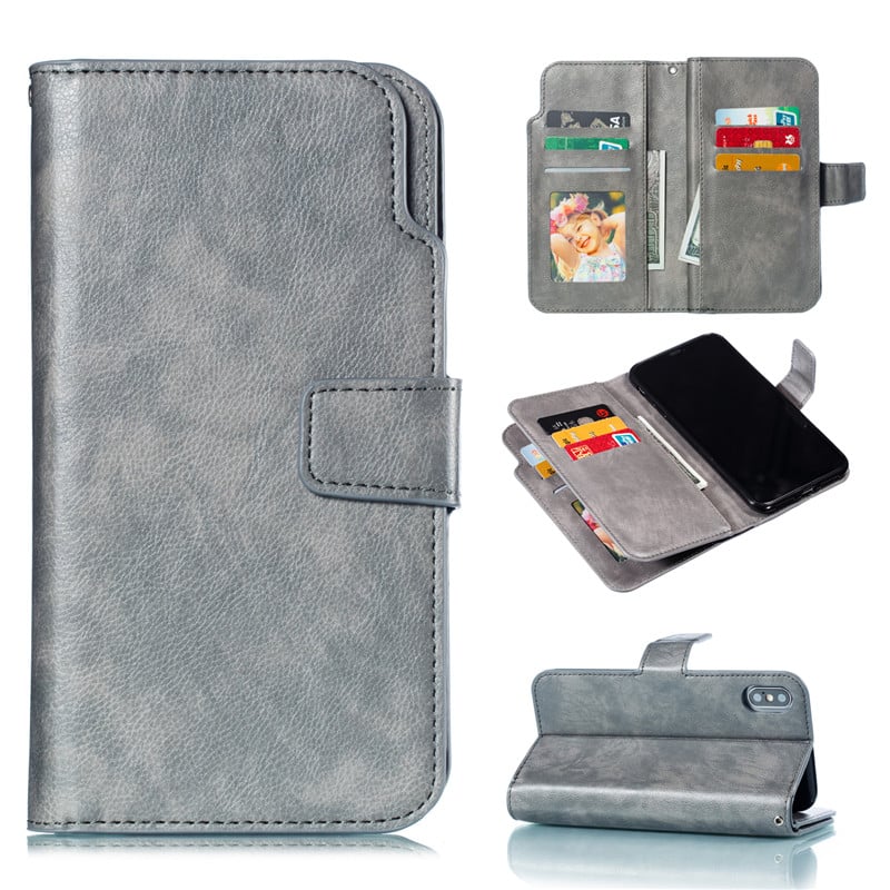 Luxury Leather Case For iPhone 5 SE 5s 6 6s 7 8 Plus 12 Mini 11 Pro X XR XS Max Wallet Flip Card Cover Phone Bag Coque Etui