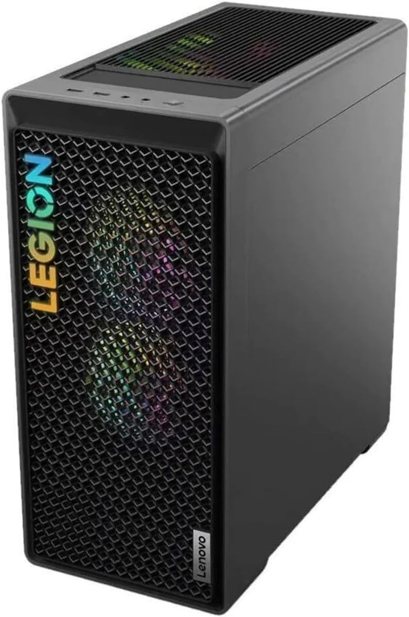 Lenovo Legion T5 26ARA8 90UX000QUS Gaming Desktop Computer - AMD Ryzen 7 7700 Octa-core (8 Core) 3.80 GHz - 16 GB RAM DDR5 SDRAM - 1 TB M.2 PCI Express NVMe 4.0 x4 SSD - Tower - Storm Gray