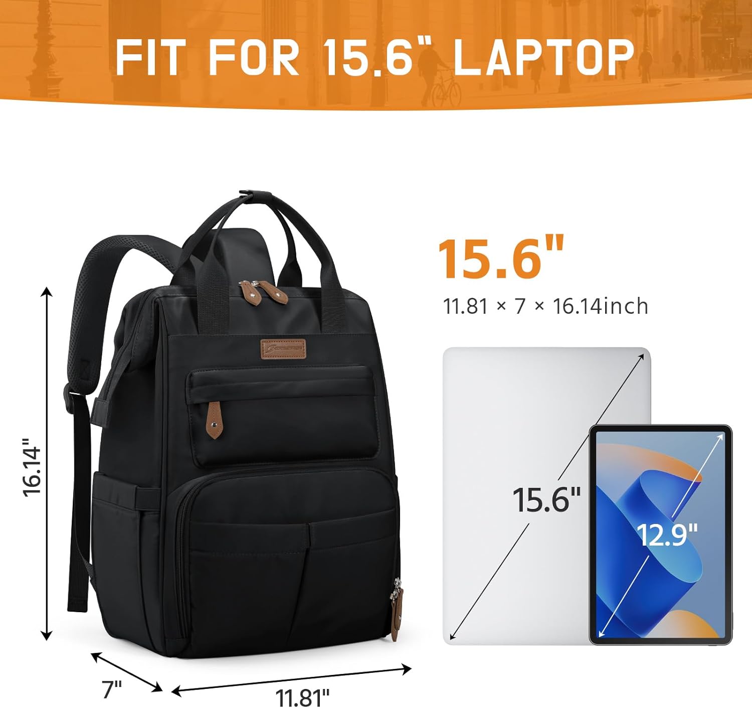 BAGSMART Blast Anti-Theft Laptop Backpack 15.6"