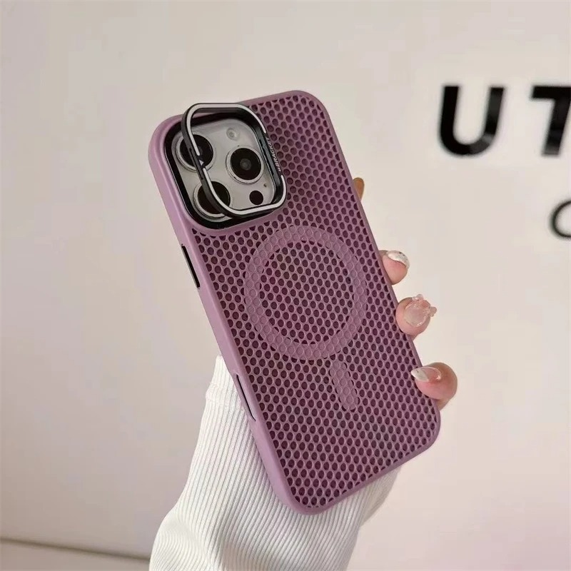 Magnetic MagSafe iPhone Case with Lens Holder - Heat Dissipation Cover