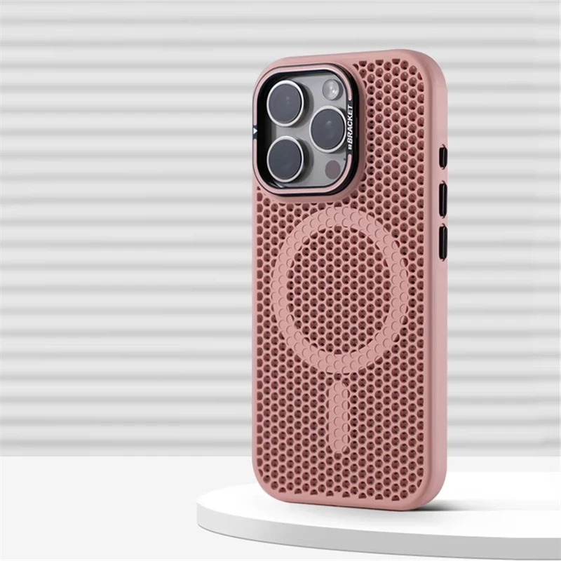 Magnetic MagSafe iPhone Case with Lens Holder - Heat Dissipation Cover