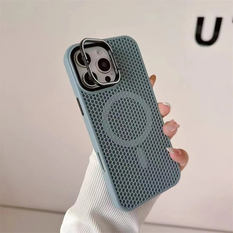 Magnetic MagSafe iPhone Case with Lens Holder - Heat Dissipation Cover