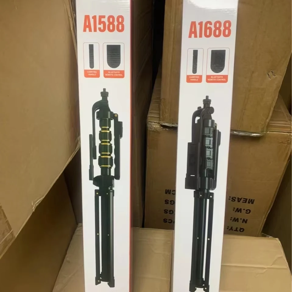 2.1M Floor Standing Selfie Stick with Tripod - Live Streaming & Photography thumbnail 6