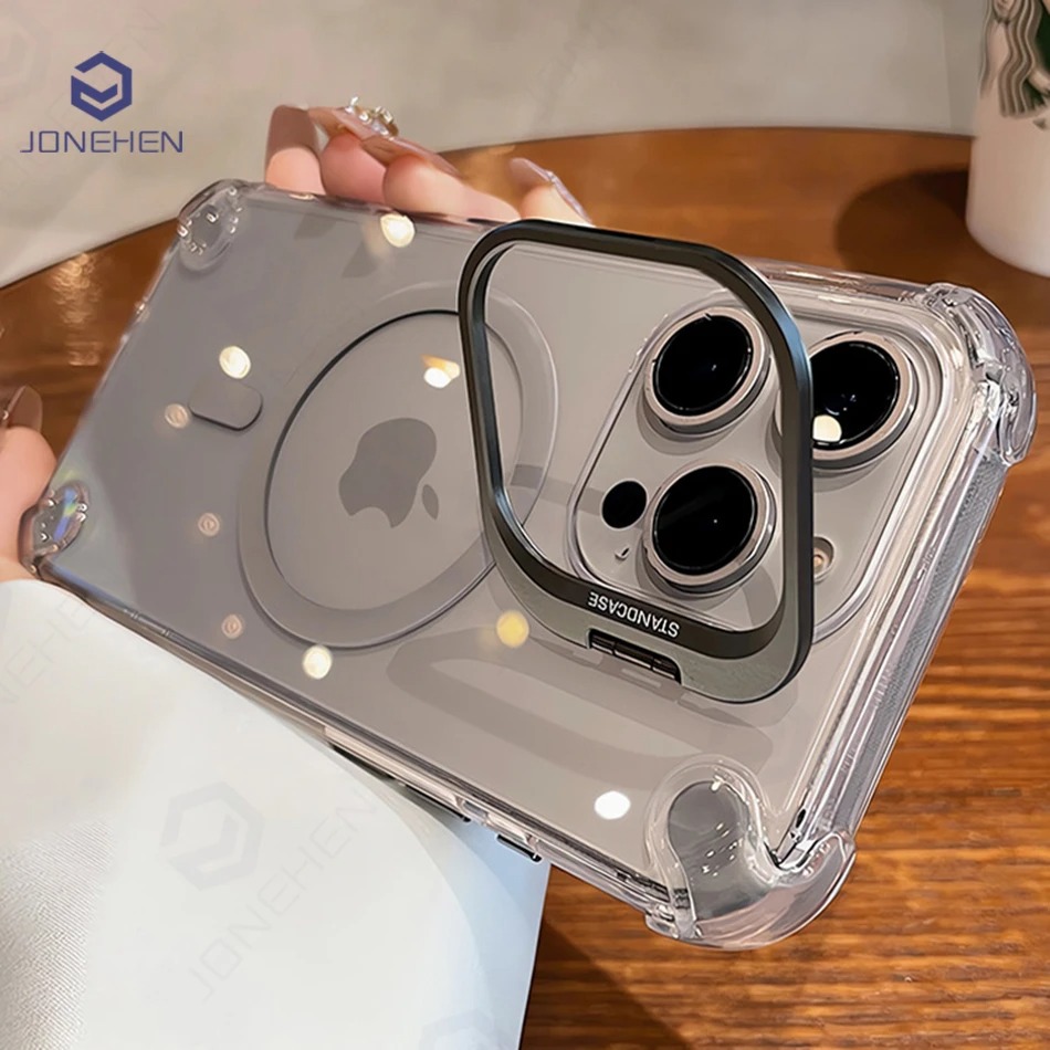 MagSafe Transparent iPhone Case - Luxury Shockproof Cover for iPhone 17/16/15/14/13 Pro Max thumbnail 10