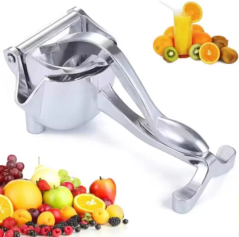 Tezeon Manual Citrus Juicer - Heavy Duty Metal Hand Press for Lemon & Orange 6