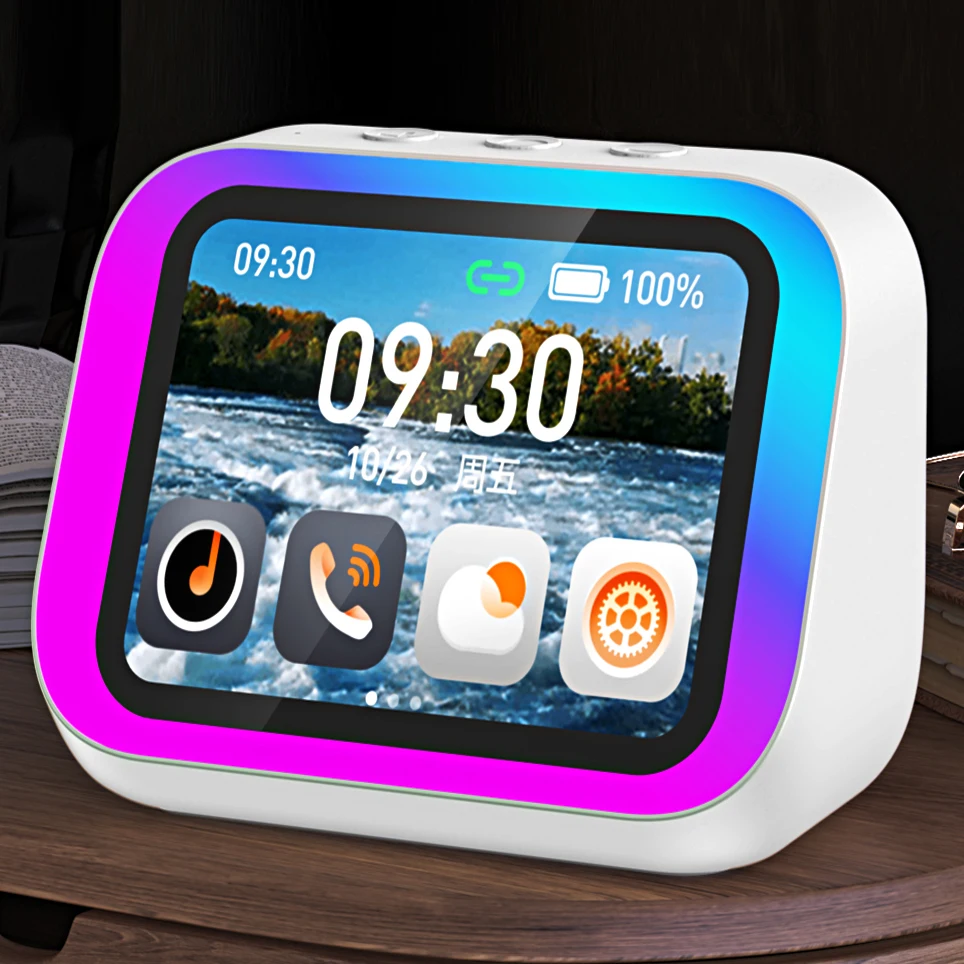TF26 Pro Smart RGB LED Clock with Touch Screen & Temperature Display6