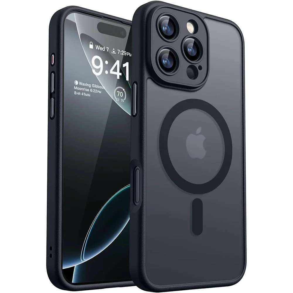 Magnetic Matte Clear Case for iPhone 16/15/14/13/12/11 Pro Max Shockproof thumbnail 6
