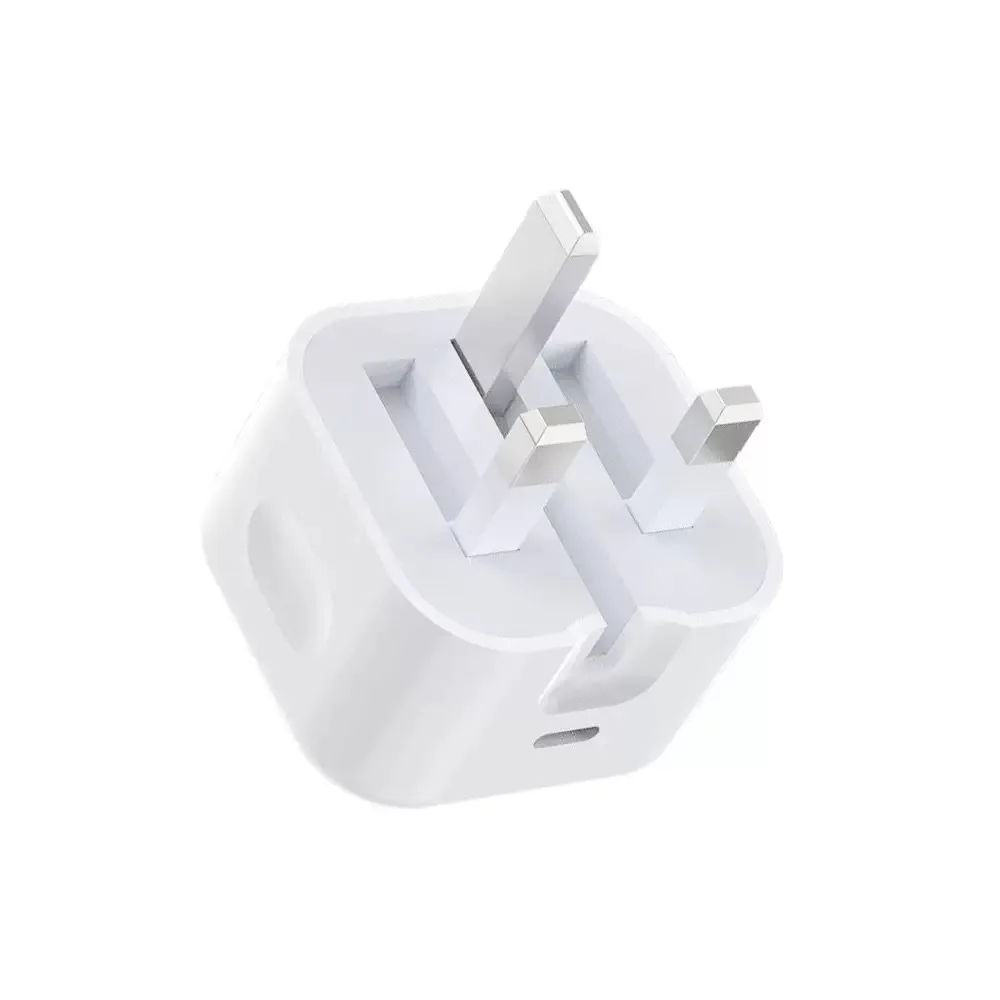 20W Fast Charging USB-C Power Adapter - Universal UK/US/EU Plug
