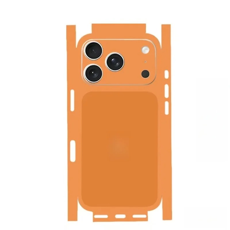 Full Body Wrap Decal Skin Sticker for iPhone 17, 16, 15, 14, 13 Pro Max – 3D Plain Color