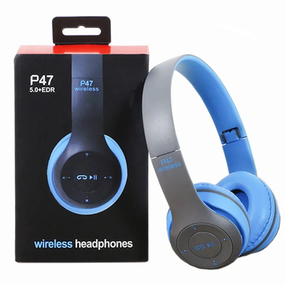 P47 Wireless Bluetooth Headphones - Over-Ear Stereo Gaming Headset thumbnail 6