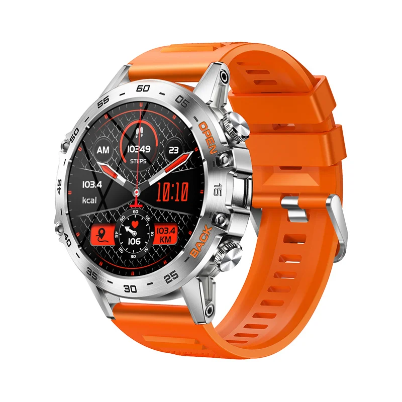 K52 Sports Smartwatch 400mAh Super Battery | Heart Rate Blood Pressure Monitor BT Calling