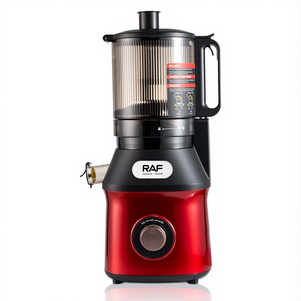 RAF 1.7L Big Mouth Slow Juicer Machine – Pure Copper Motor Multi-Function Cold Press Juicer