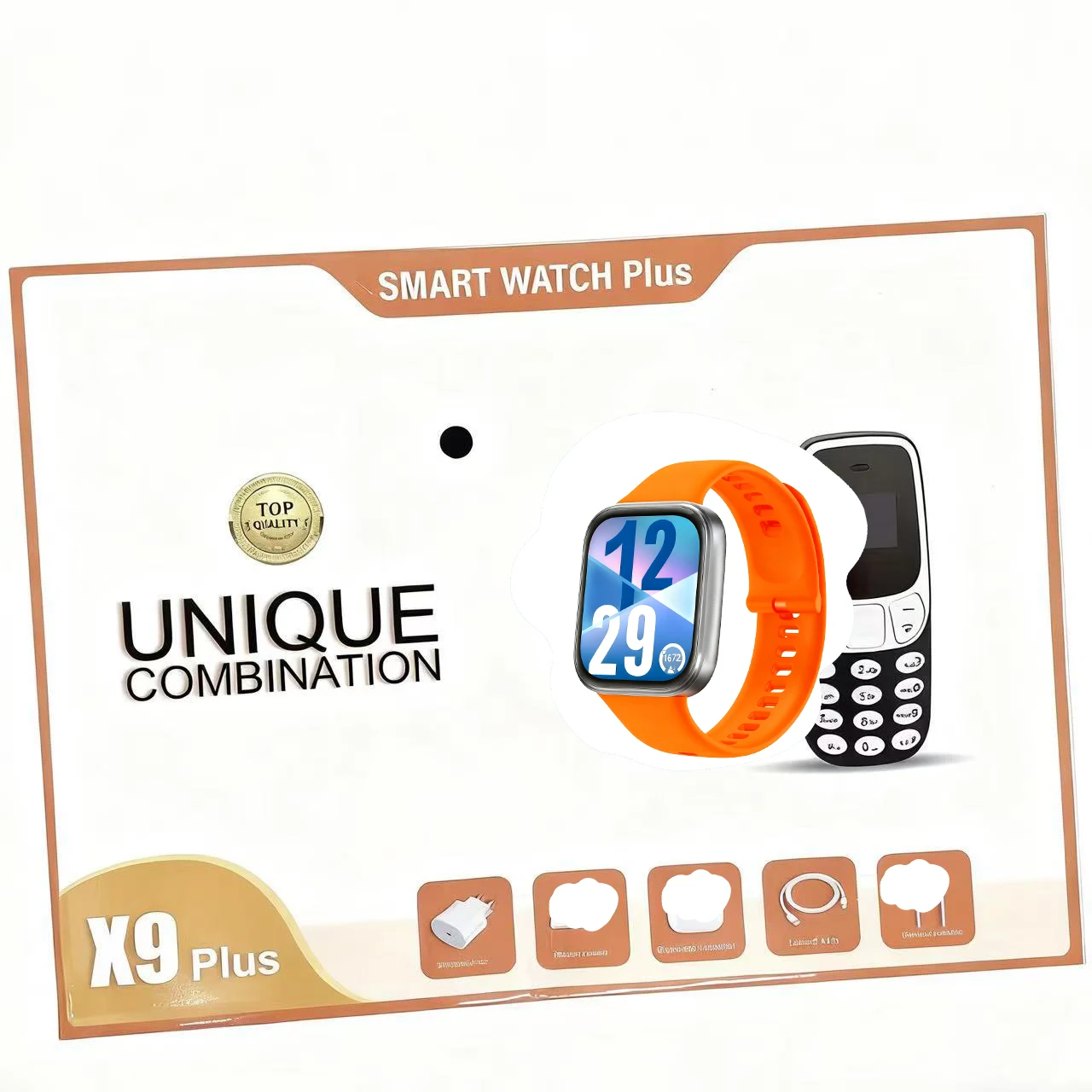 X9 Plus 3-in-1 Smartwatch with Wireless Earbuds & Power Bank Charger thumbnail 2