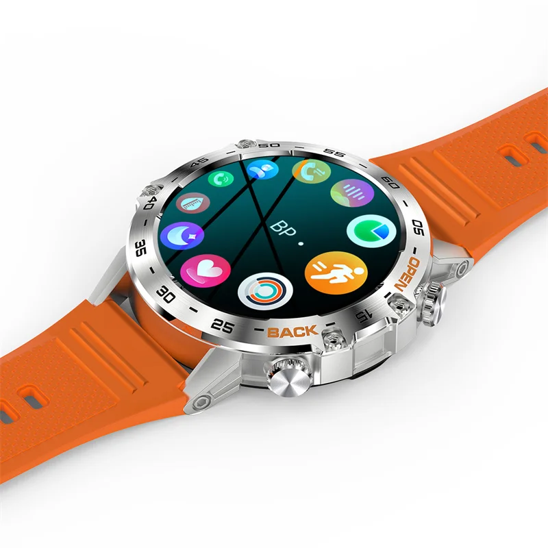 K52 Sports Smartwatch 400mAh Super Battery | Heart Rate Blood Pressure Monitor BT Calling