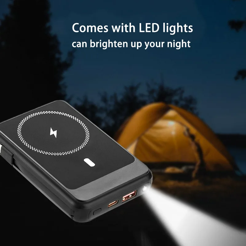 10000mAh Power Bank 22.5W Fast Charging with Wireless & Magnetic Charging