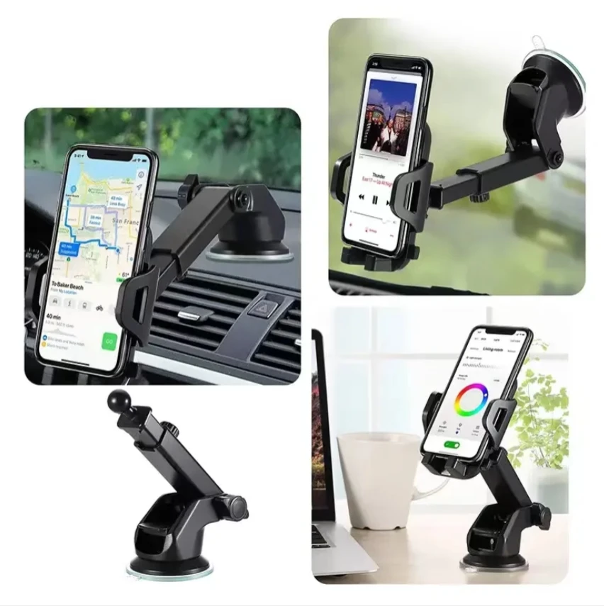 Nano Gel Universal Car Phone Holder Charger – Strong Dashboard & Windshield Mount for Hands-Free Driving