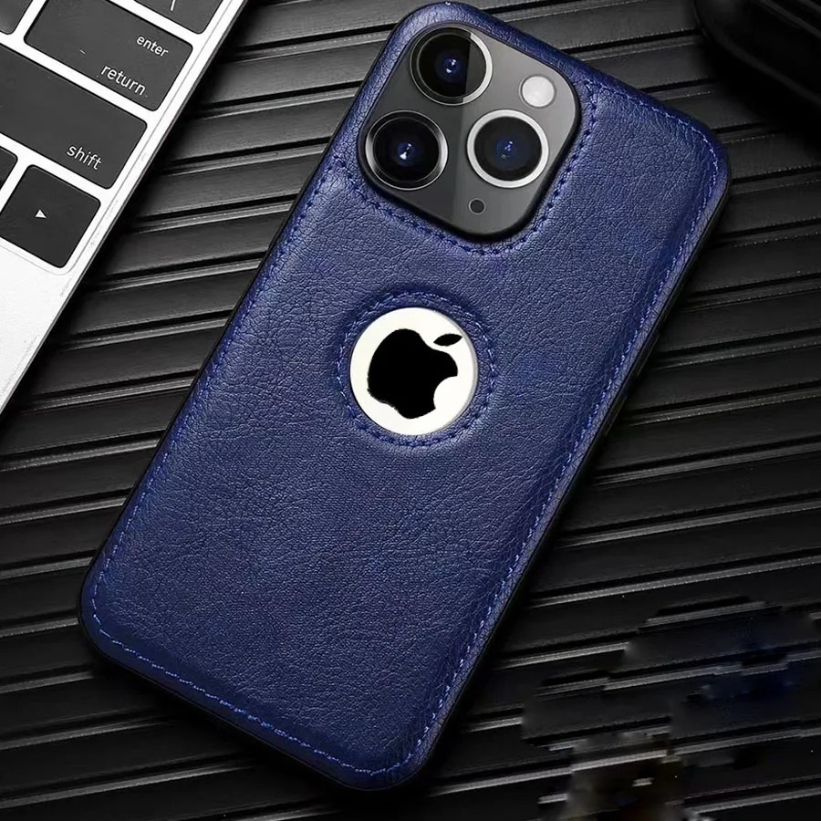 Premium Leather Case for iPhone 16/15/14/13/12 Pro Max - Logo Cutout thumbnail 6