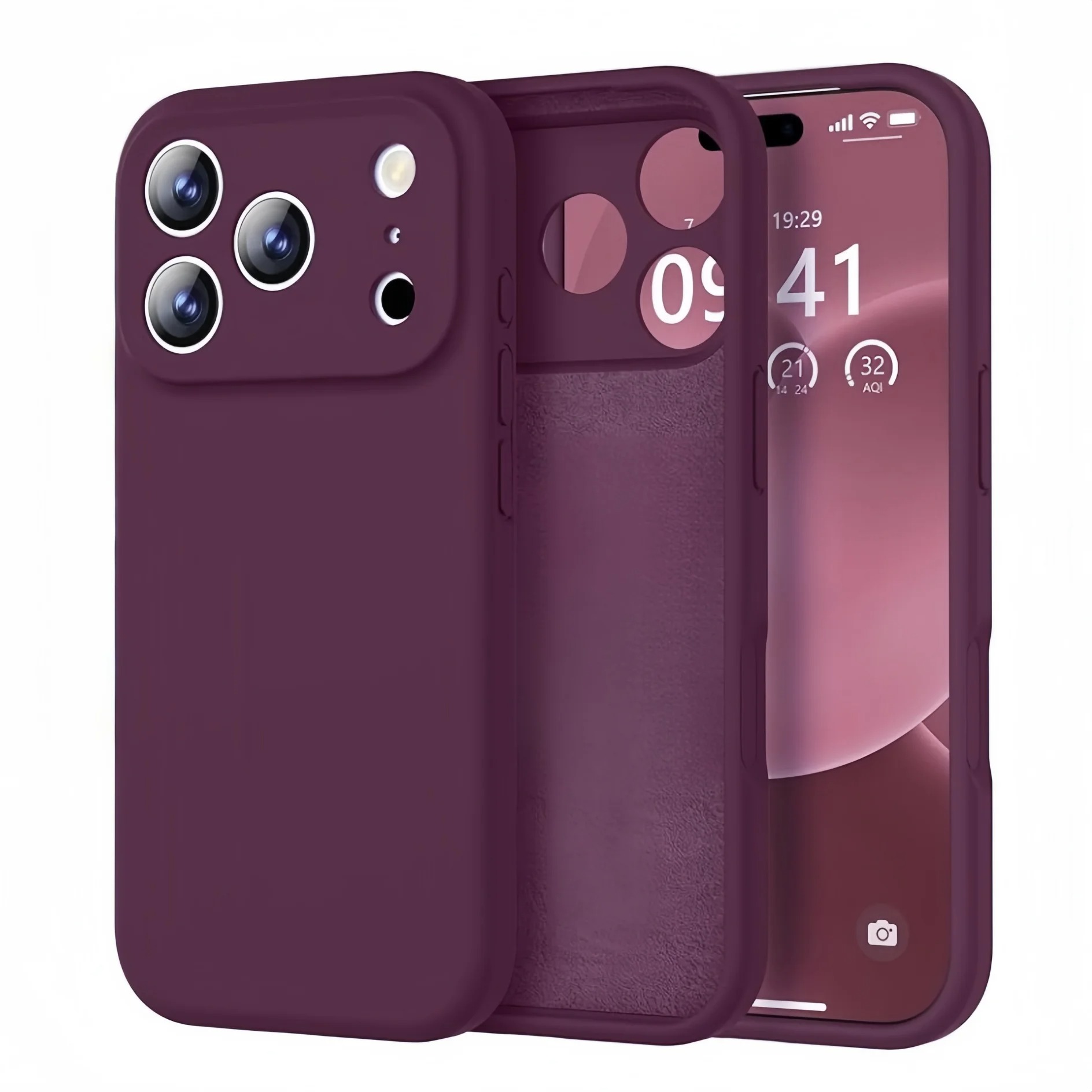 Liquid Silicone Shockproof Case for iPhone 17 Pro Max - Fashion Colors