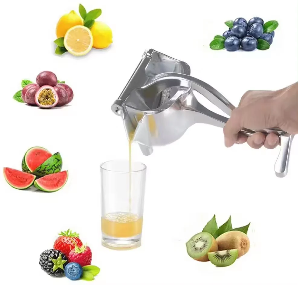 Tezeon Manual Citrus Juicer - Heavy Duty Metal Hand Press for Lemon & Orange 4