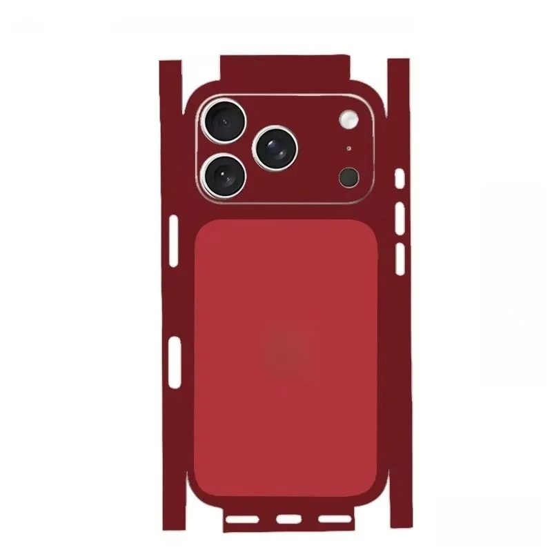 Full Body Wrap Decal Skin Sticker for iPhone 17, 16, 15, 14, 13 Pro Max – 3D Plain Color