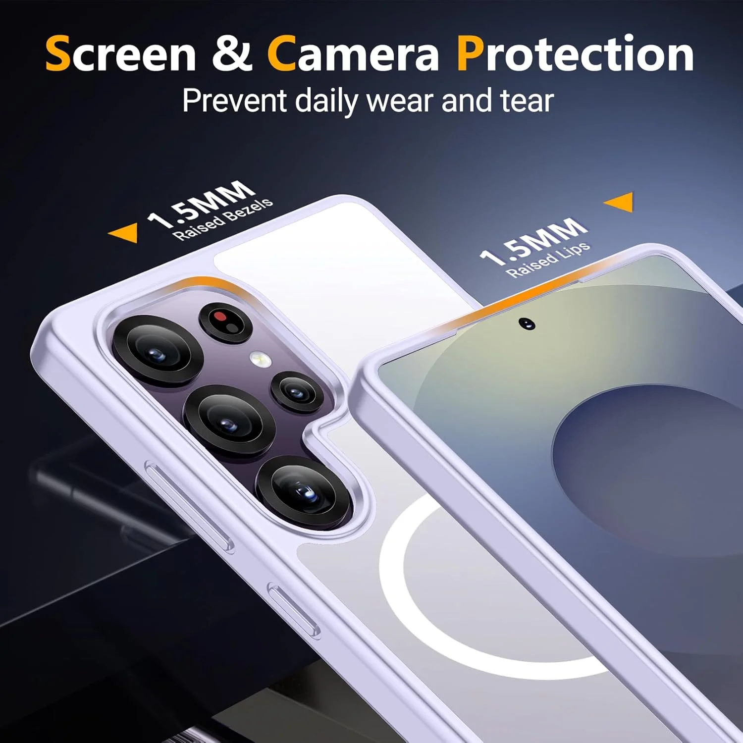 SPIDERCASE Samsung Galaxy S25 Ultra Magnetic Case - Military Grade Protection with 3-Way Stand thumbnail 4