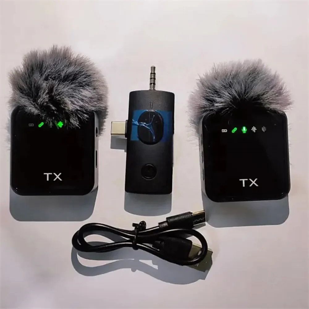 3-in-1 Wireless Microphone Kit - Handheld, Lapel & Holder for Vlogging33