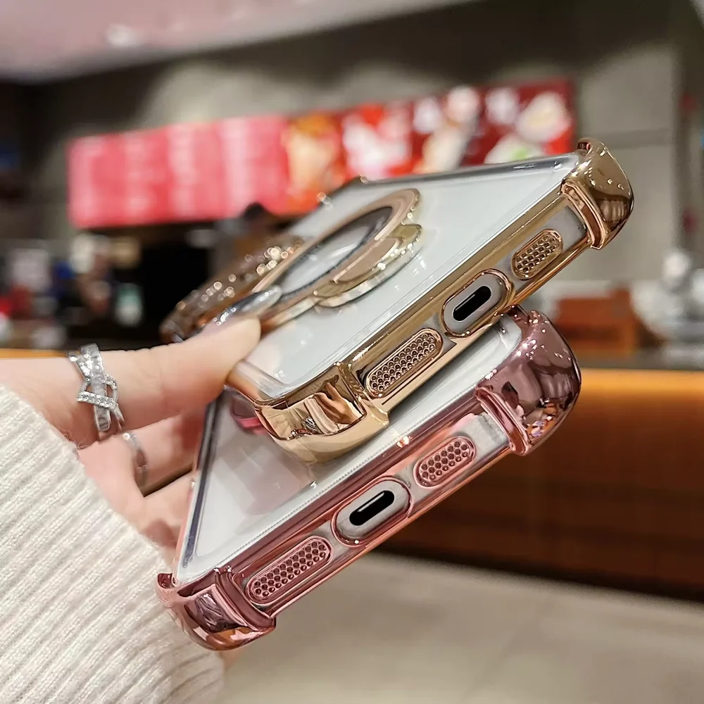 16Promax Anti-Fall All-Inclusive Protective Mobile Phone Cases for iPhone 15 7 Plus Durable Magnetic Phone Grip Iphone15 case3