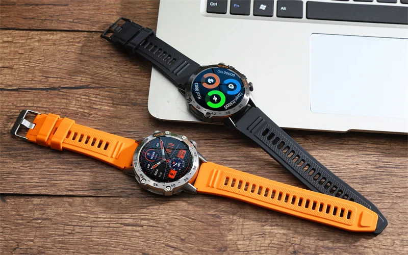 K52 Sports Smartwatch 400mAh Super Battery | Heart Rate Blood Pressure Monitor BT Calling