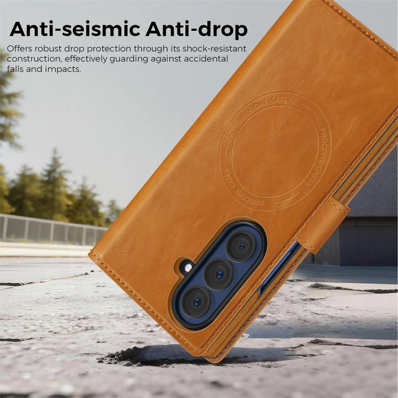 Detachable Magnetic Flip Cover Shockproof Phone Case for Samsung Galaxy Z Fold 7 / 6 / 5 / 4 / 3