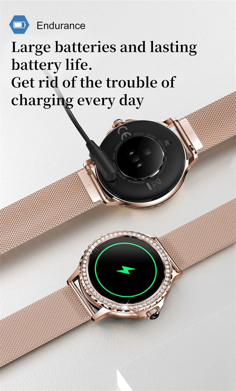 NX19 Sport Ladies Smartwatch Women Fitness Tracker Heart Rate Monitor Answer Call Calendar