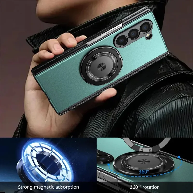 High Quality Glass Film Hinged Anti-Fall Phone Case for Samsung Galaxy Z Fold 7 / 6 / 5 / 4 / 3 360%
