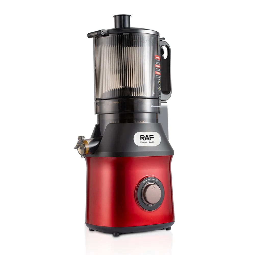 RAF 1.7L Big Mouth Slow Juicer Machine – Pure Copper Motor Multi-Function Cold Press Juicer