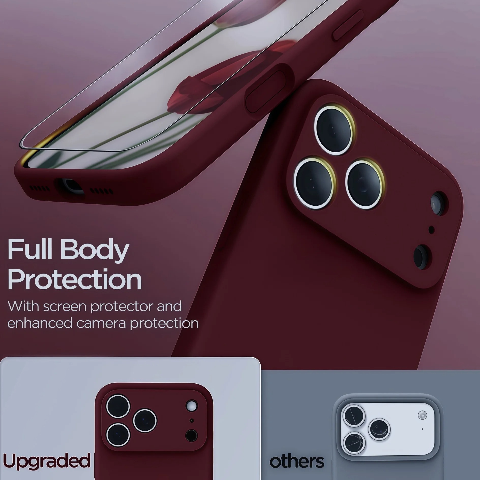 Liquid Silicone Shockproof Case for iPhone 17 Pro Max - Fashion Colors