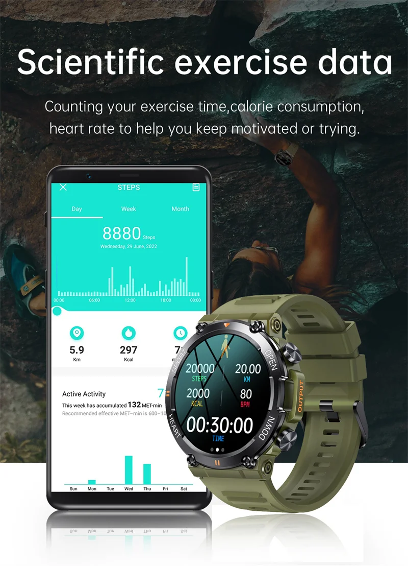 K56 Pro Smart Watch - BT Calling, Heart Rate, Blood Pressure & Oxygen Monitor